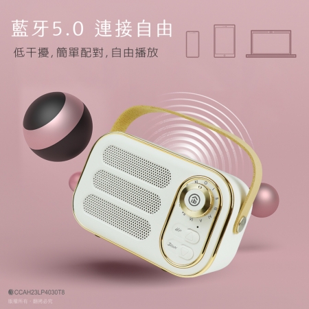 【買1送1】aibo 手提式 雙喇叭連線串聯 藍牙喇叭（V5.0）