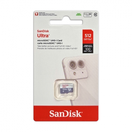 SanDisk Ultra 512GB microSD UHS-I C10 手機記憶卡 TF卡 速度100MB/s（SD-SQUNR-G3-512G）