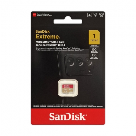 SanDisk Extreme A2 microSD UHS-I 1TB 記憶卡 U3 V30 讀取速度190MB/s （SD-SQXAV-1TB）