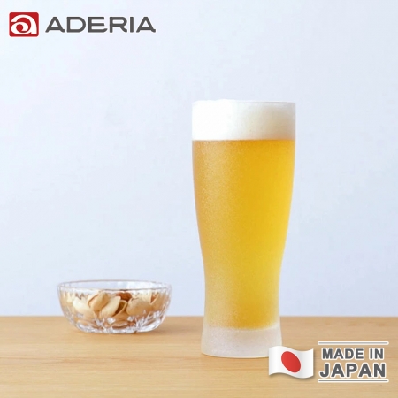 【ADERIA】日本製冰晶系列薄口啤酒杯410ml-3入組