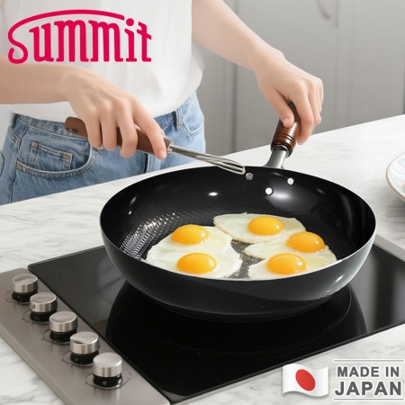 【SUMMIT】日本製極鐵鍋/單柄平底炒鍋26CM