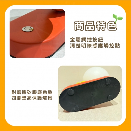 俏皮豆豆蟲 調光小夜燈 兒童小夜燈 Type-C插電款 觸控調光 桌燈 睡眠燈