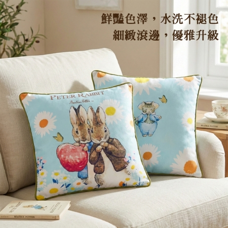 【PETER RABBIT 比得兔】比得兔抱枕（3款可選）