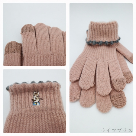 比得兔刺繡成人觸控手套-GL8631/GL8633/GL8634-22cm-4雙入
