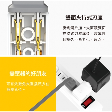 Tyson太順電業 TS-001L 左向平貼式安全轉接插頭（左配線）-2入
