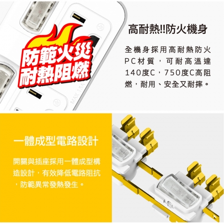 Tyson太順電業 TS-122A 2切2座 3P變2P轉換型 節能小壁插