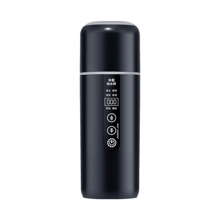 FJ 可調溫數顯車用304不鏽鋼加熱杯YT8（12V24V通用 快速加熱 智能數顯）