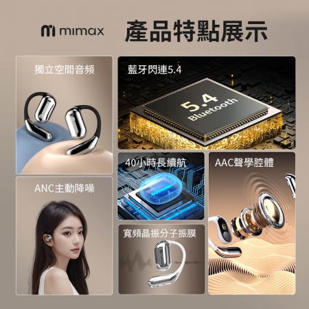 mimax AI智慧翻譯無線藍牙耳機