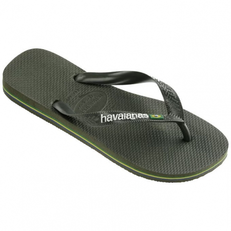 【哈瓦士havaianas】 巴西人字拖  男款 Brasil logo/墨綠夾心