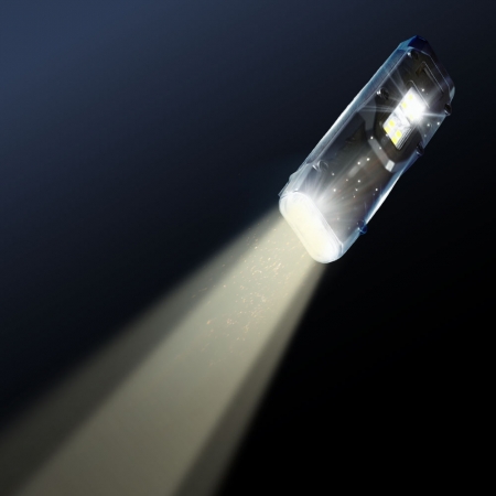 FJ 夜行者EDC戰術爆亮防身手電筒LG3 （OLED 電量數顯螢幕）
