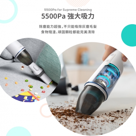 【Eufy】H11車用無線手持臭氧吸塵器 T2520 白