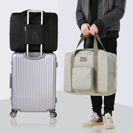 TRAVEL防潑水摺疊旅行包 登機包 摺疊收納包 分隔收納包 旅行收納包 健身包 旅行袋
