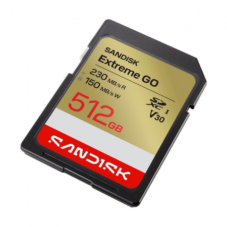 SanDisk Extreme GO 512G SDXC 相機記憶卡 V30（SD-SDXGN-512G）