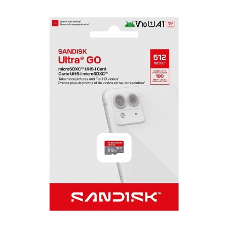 SanDisk Ultra GO 512G microSD TF記憶卡 V10 A1（SD-SQUGN-512G）