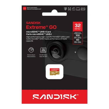 SanDisk Extreme GO 32G microSD UHS-I V30 記憶卡（SD-SQXGN-32G）