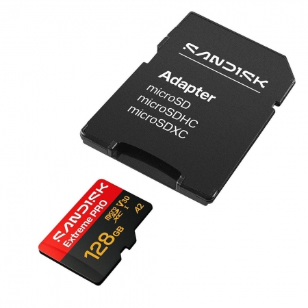 SanDisk Extreme PRO 128G microSD U3 V30 5K 高速 記憶卡（SD-SQXCJ-128G）