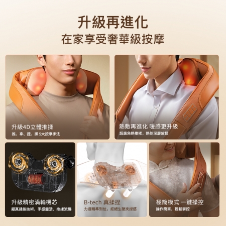 【breo 倍輕鬆 】肩倍樂PLUS 古法肩背按摩器 Z6