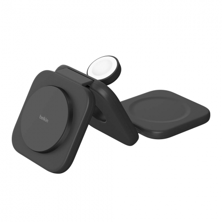 Belkin BoostCharge Pro Qi2 3合1磁吸旅行充電板 （WIZ024）