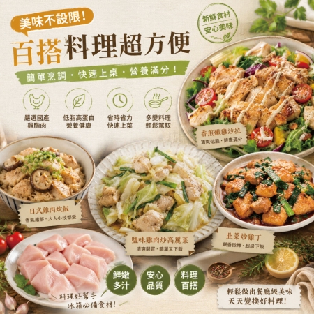 【約克街肉鋪】純淨台灣國產雞胸肉丁（200g±10%/包） 