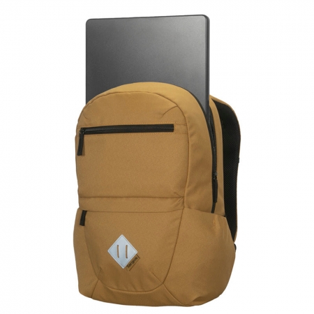 【Targus】EcoSmart Spring 13–14吋 環保系列後背包 附防雨罩 －黃色（TG-TBB66209GLR）