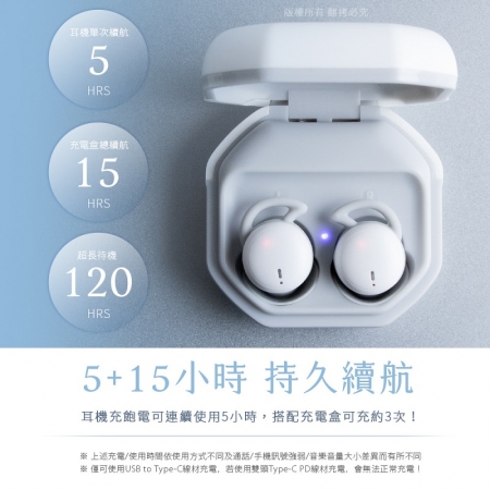 aibo 睡眠降噪 貼耳隱形藍牙5.3耳機