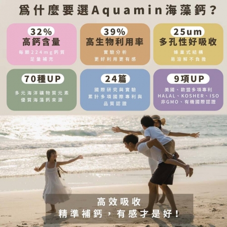 【熱銷No.1】海藻鈣1＋3配方｜添加維生素Ｄ＋納豆酵物（維生素K2）＋酪蛋白水解物｜芯漾生醫｜180錠玻璃罐