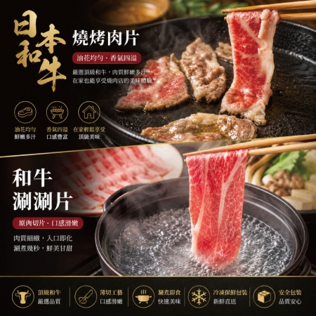 【約克街肉鋪】日本Ａ5極饌和牛燒肉片（100g±10%/盒）