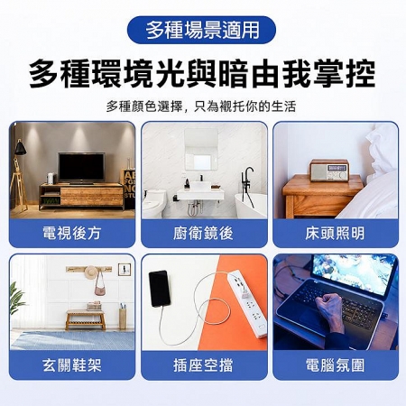 迷你USB雙面透明 LED燈-10入組（聲控小夜燈 七彩變色燈 可調亮度手電筒 照明燈 緊急求救燈 登山露營）適用旅充頭/行動電源