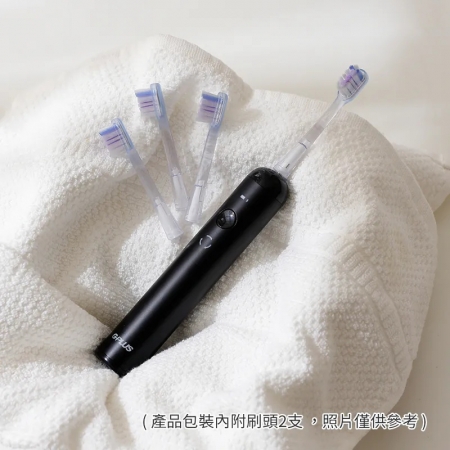 加贈6支刷頭【G-PLUS 拓勤】GP V波 音波電動牙刷 （ET-A006S） 黑色