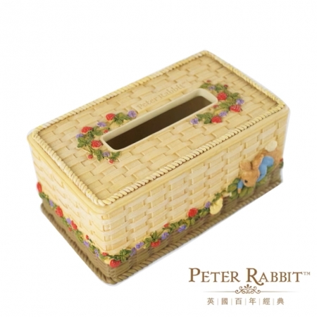 10月購物節限定特惠~【PETER RABBIT 比得兔】比得兔草莓面紙盒＋餐巾架