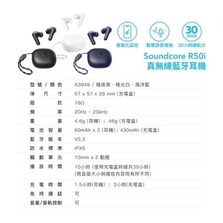 【好買點數放大】Soundcore Select 4 Go IP67 防水可攜式藍牙喇叭＋R50i 真無線藍牙耳機