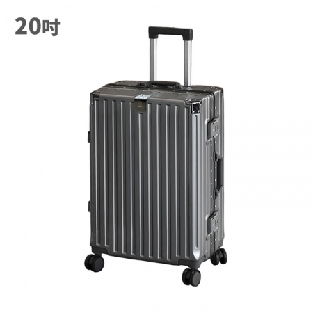 【好買點數放大】多功能20吋鋁框防爆隨行登機箱KA20-A（USB延伸充電孔方便充電）