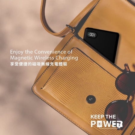 【好買點數放大】MCK 台灣製造 5000mah 鋁合金 超薄磁吸無線充電行動電源（MCK-WCC）