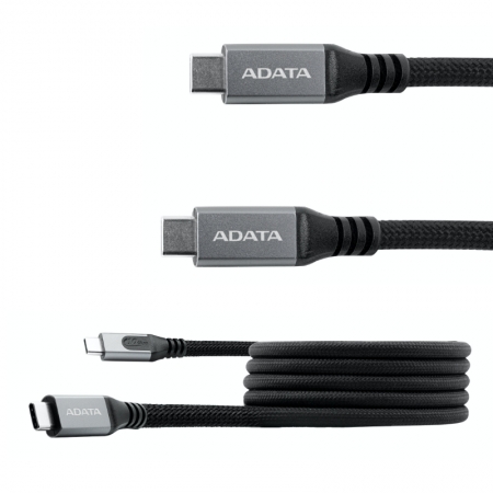 ADATA 威剛 USB-C to USB-C  磁吸設計 充電線 傳輸線 支援PD/QC快充（AD-C2C-MAG-K）