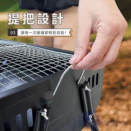 【Besthot】下單即贈炭 天霸王炭烤爐 不鏽鋼烤肉架 烤肉架 中秋烤肉 大容量烤肉架