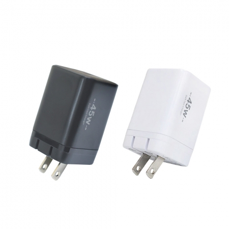 【好買點數放大】u-ta PD45W氮化鎵快充摺疊充電頭IC7（雙TC孔 雙孔輸出）