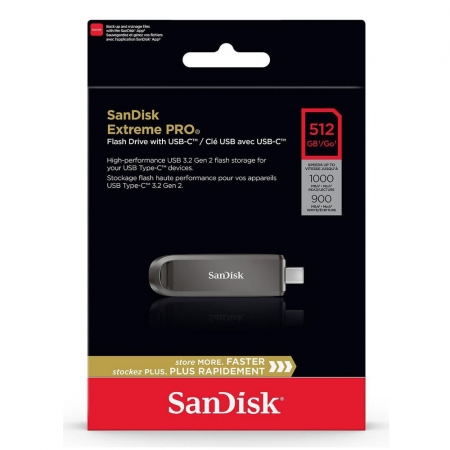 SanDisk CZ890 Extreme PRO 512G USB-C 金屬 固態隨身碟 代理商公司貨（SD-CZ890-512G）