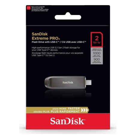 SanDisk CZ890 Extreme PRO 2TB USB-C 金屬 固態隨身碟 代理商公司貨（SD-CZ890-2TB）