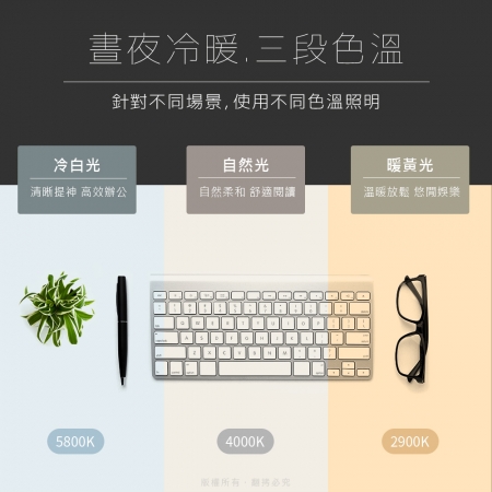 【好買點數放大】aibo 雙頭充電式智能觸控 LED摺疊檯燈（三段色溫）