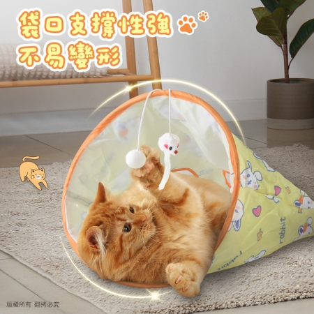 貓本屋 貓隧道袋 響紙貓玩具