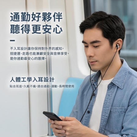 Songwin 雙接頭不入耳 立體聲耳機麥克風（TYPE-C/3.5mm）