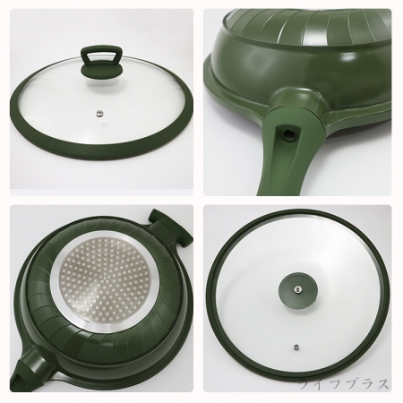 美國製Phantom Chef陶瓷強化不沾深形炒鍋-32cm-1支