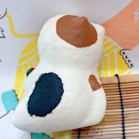 【龍虎堂】京都手作和紙擺飾-大笑貓（大）-西瓜  限時85折/售價已是折扣價