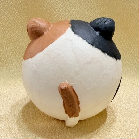 【龍虎堂】京都手作和紙擺飾-搖鈴不倒翁系列-三毛貓 限時85折/售價已是折扣價