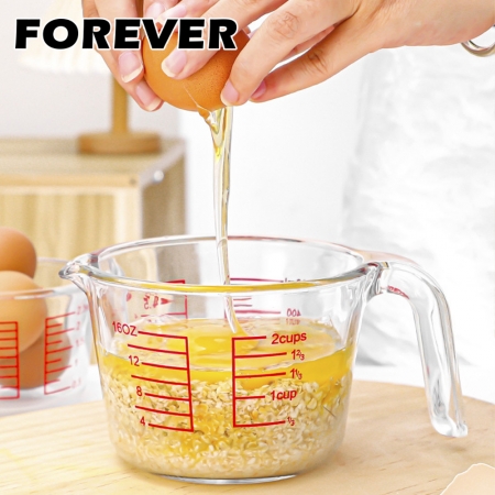 【日本FOREVER】耐熱玻璃量杯2入組（500ml＋1000ml）