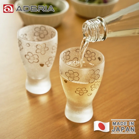 【ADERIA】日本製 金彩櫻花酒杯/清酒杯對杯組100ml