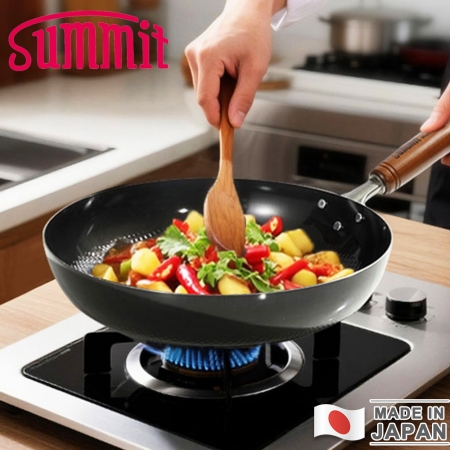 【SUMMIT】日本製極鐵鍋/單柄平底炒鍋26CM