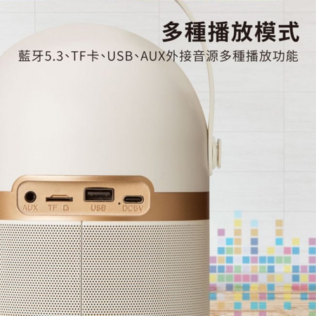 【PHILIPS 飛利浦】HOME系列 小福麥AI智能K歌藍牙音箱 TAS2509WT