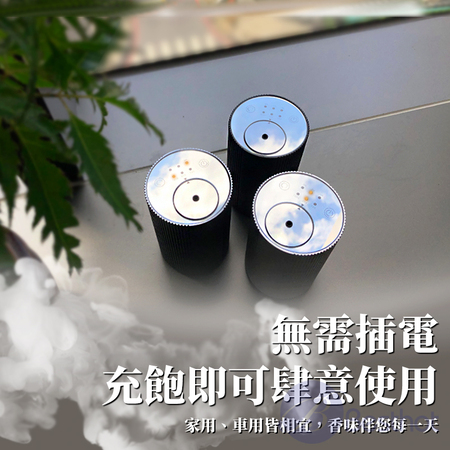【Besthot】無水無線行動精油霧化擴香機－羅馬柱款  香氛機