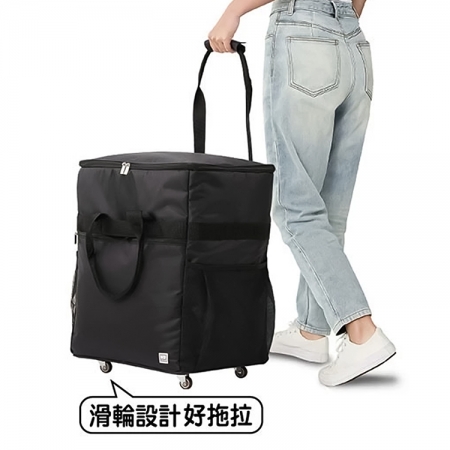 黑潮滑輪式保溫保冷袋-直立-60L-1入